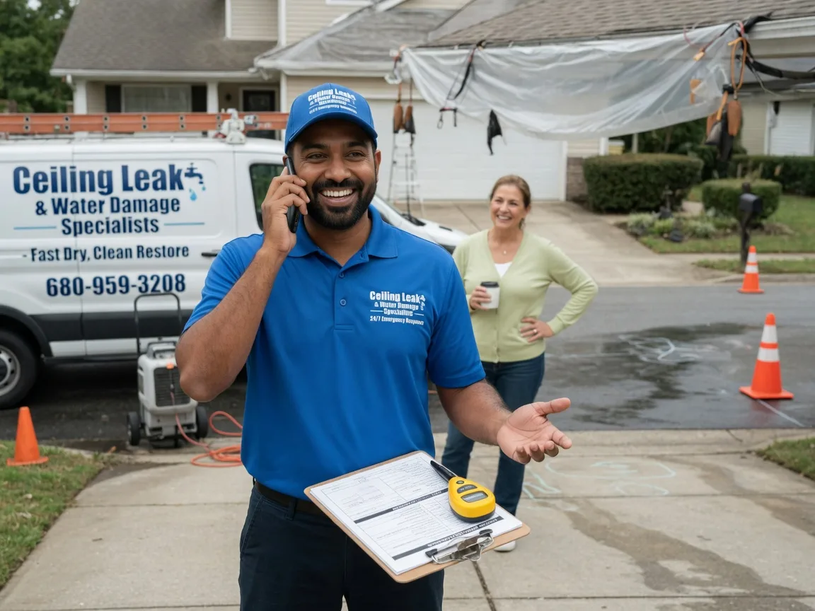 Ceiling Leak Cleanup Cowley, WY FAQs